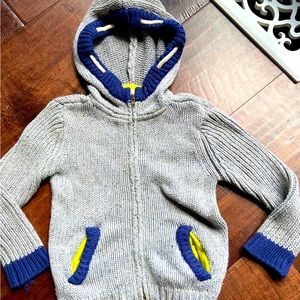 Egg by Susan lazar boutique‎ knit hoodie sweater 24 months fall